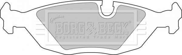 BORG & BECK Комплект тормозных колодок, дисковый тормоз BBP1266